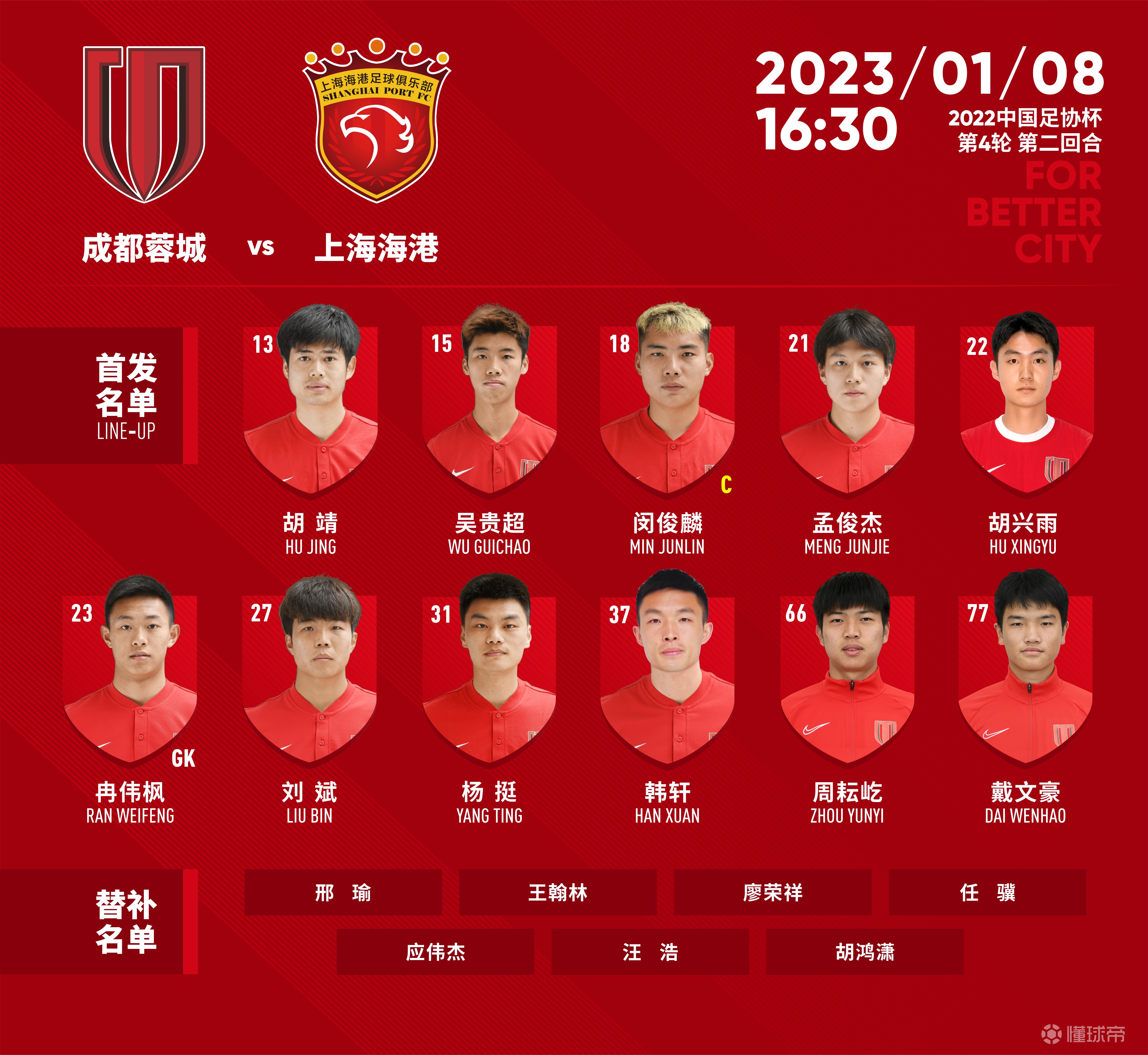 包含上海海港vs成都蓉城对阵预测的词条