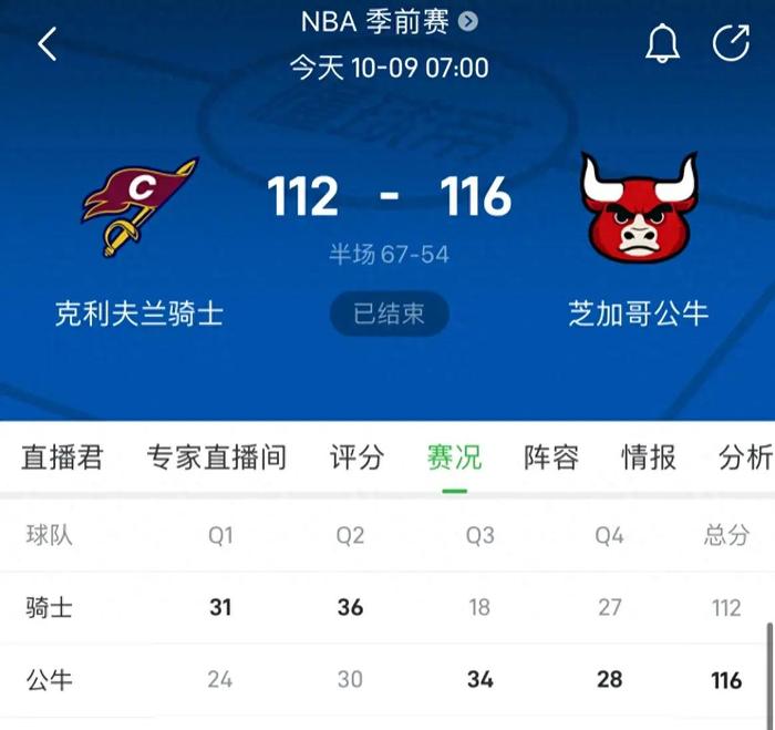 芝加哥公牛vs克里夫兰骑士预测的简单介绍